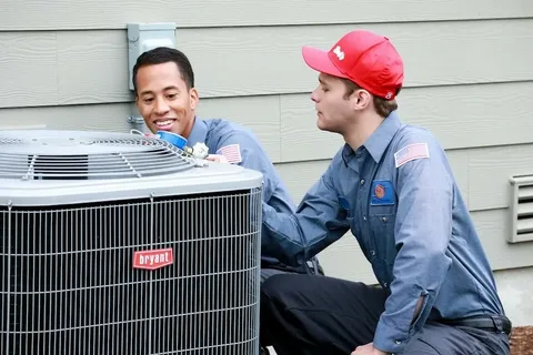 Preventive HVAC maintenance service improving HVAC efficiency and airflow